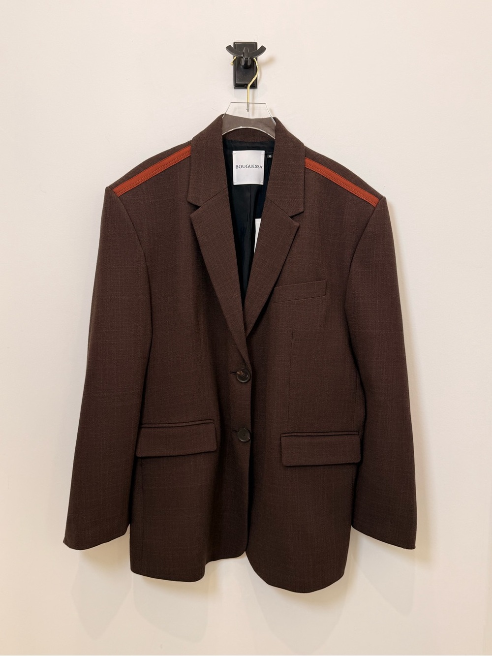 Bouguessa Alison Blazer in Chocolate Brown